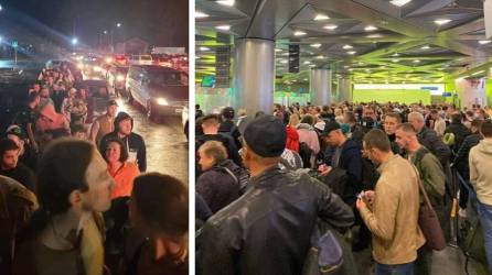 Miles de hombres rusos intentan salir desesperadamente del país para evitar ser convocados a la movilización parcial decretada la víspera por el presidente ruso, Vladímir Putin, que entró en vigor este jueves.