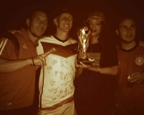 La fiesta íntima de Rihanna con los alemanes