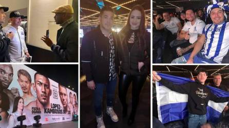 Las imágenes del gran ambiente que se vive en el Madison Square Garden para la pelea de Teófimo López contra George Kambosos. Muchos hondureños se han hecho presente para apoyar al compatriota.