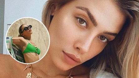 Michelle Salas, la hija de Luis Miguel compartió una serie de fotos en su cuenta de Instagram que encantaron en las redes sociales, pues luce un bikini verde muy sexy.