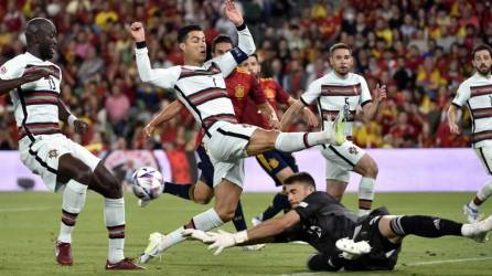 Cristiano Ronaldo jugó el último tramo del partido contra España y Portugal logró sacar un empate del Benito Villamarín.
