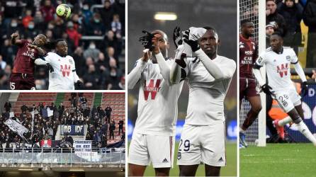 Las imágenes del partido de Alberth Elis con el Girondins de Burdeos ante el Metz, en el que el hondureño marcó un gol y llegó a tres en la Ligue 1 de Francia.