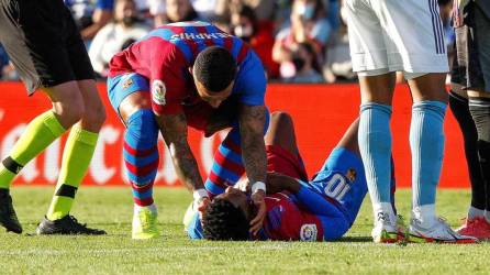 Memphis Depay se interesa en Ansu Fati que se lesionó contra el Celta.