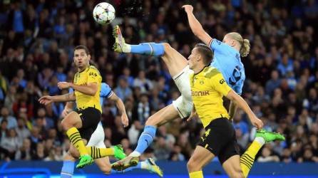 Erling Haaland se lució con un espectacular golazo para la victoria del Manchester City contra el Borussia Dortmund.