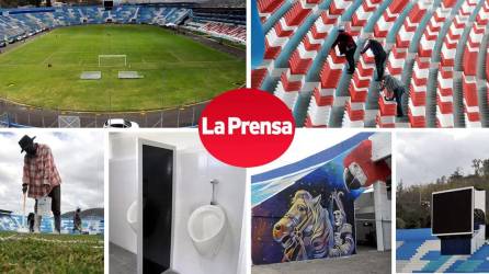 El estadio Nacional de Tegucigalpa ya luce los nuevos cambios en su remodelación y pronto estará disponible para volver a ver fútbol de la Liga de Honduras en el coloso capitalino que sirve de casa para Olimpia y Motagua.