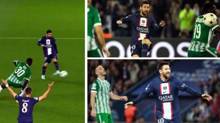 Lionel Messi marcó un tremendo golazo de tres dedos en el partido del PSG contra el Maccabi Haifa.