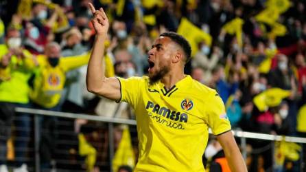 Arnaut Danjuma celebrando su gol contra el Bayern Múnich.