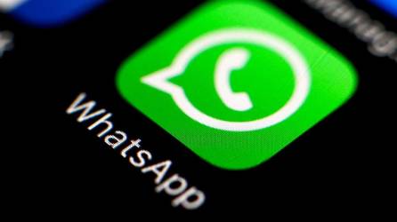 Vista del logo de la plataforma de mensajería instantánea WhatsApp.