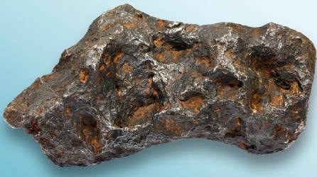 Un fragmento de meteorito.