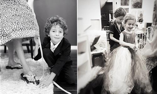 Max Alexander, el diseñador de 8 años, viste a Sharon Stone