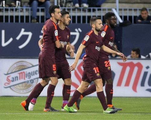 ¡Sin Messi! El Barcelona supera al Málaga y se consolida en la cima
