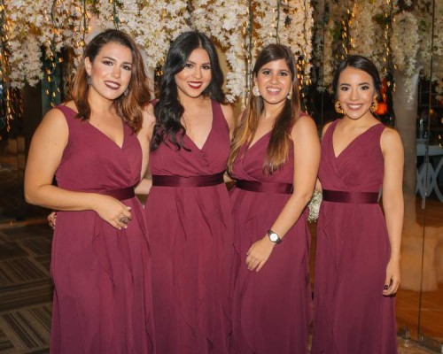 Janine Fanous, Andrea Valdez, Elena Velásquez y Marcia Kattán.