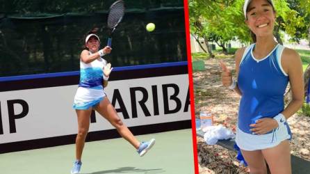 Daniela Obando asegura que no tiene ningún problema con su embarazo al jugar al tenis profesional.