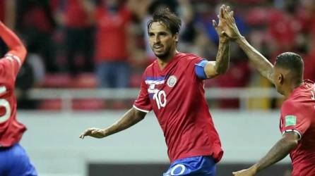 Bryan Ruiz marcó el gol de la victoria de Costa Rica sobre Panamá en la eliminatoria rumbo a Qatar 2022.