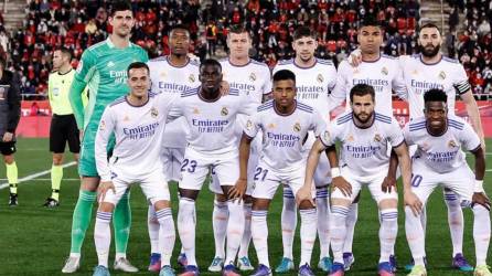 El último 11 del Real Madrid con el que jugó en Mallorca y del cual dos jugadores son bajas para el Clásico contra el FC Barcelona.