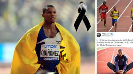 El atleta ecuatoriano Alex Quiñónez, finalista en los 200 metros en los Juegos Olímpicos de Londres 2012, fue asesinado el viernes en Guayaquil, donde residía, por razones que aún se investigan.
