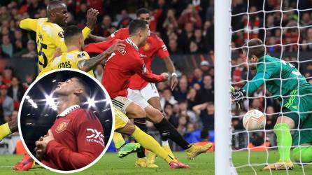Cristiano Ronaldo selló el triunfo del Manchester United ante el Sheriff con su gol en los últimos minutos del partido de la Europa League.