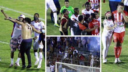 Las imágenes del partido de vuelta de la semifinal entre Vida y Olimpia que terminó por dar al equipo albo el pase a la final del Torneo Apertura 2021.