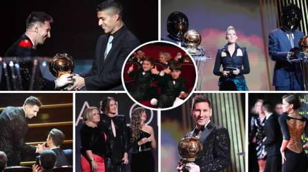 Las imágenes de la gala del Balón de Oro 2021 que coronó a Lionel Messi en París con su séptimo galardón que ofrece la revista France Football.