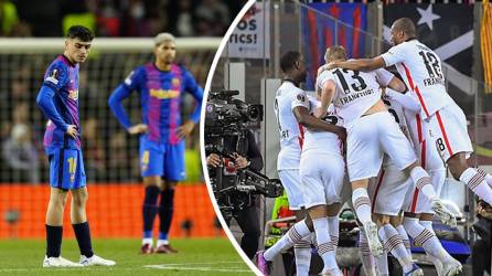 El FC Barcelona cayó goleado por el Eintracht Frankfurt y dijo adiós a la Europa League.