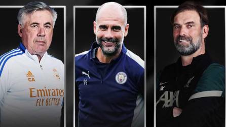 Carlo Ancelotti, Josep Guardiola y Jürgen Klopp son los tres principales nominados para el premio al Entrenador Masculino del Año 2021/22 de la UEFA.