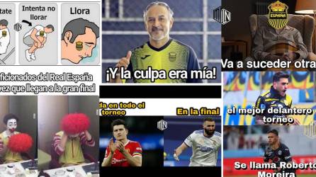 Los divertidos memes de la dura derrota que sufrió el Real España (3-0) contra el Motagua en la ida de la final del Torneo Clausura 2022.