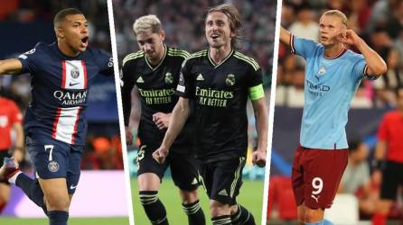 PSG, Real Madrid y Manchester City están ganando en su debut en la Champions League 2022-2023.