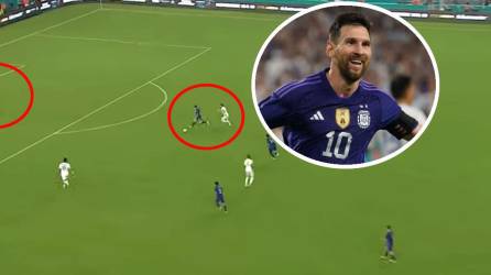 Así marcó Messi su golazo frente a Honduras para el triunfo de Argentina.