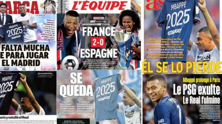Lo que dicen los diarios en el mundo sobre la renovación de Kylian Mbappé con el PSG y su “no” al Real Madrid. En Francia se mofan del club merengue y otros hablan de “traición”.
