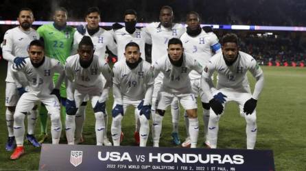 El 11 titular de la Selección de Honduras en el partido contra Estados Unidos.