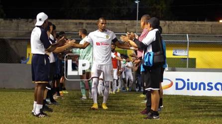 El plantel del Honduras Progreso le hizo el pasillo al Olimpia, campeón de la Liga Concacaf 2022.