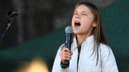 La joven activista Greta Thunberg.