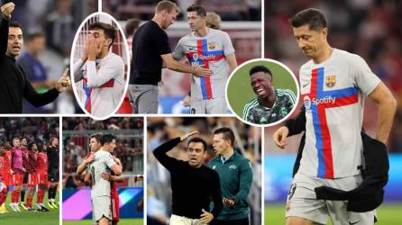 Las imágenes de la dolorosa derrota que sufrió el FC Barcelona (2-0) contra el Bayern Múnich en la segunda jornada de la UEFA Champions League, en el Allianz Arena.