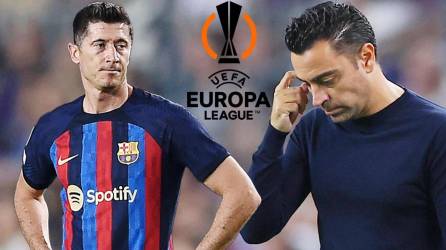 Xavi Hernández, Robert Lewandowski y el Barcelona sufrieron un duro palo al quedar fuera de la Champions y ahora jugarán la Europa League.