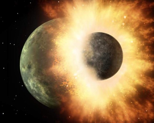 La Luna se formó por una colisión de la Tierra con otro planeta
