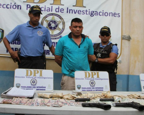 Capturan a jefe de mara con L50,000 y dos pistolas