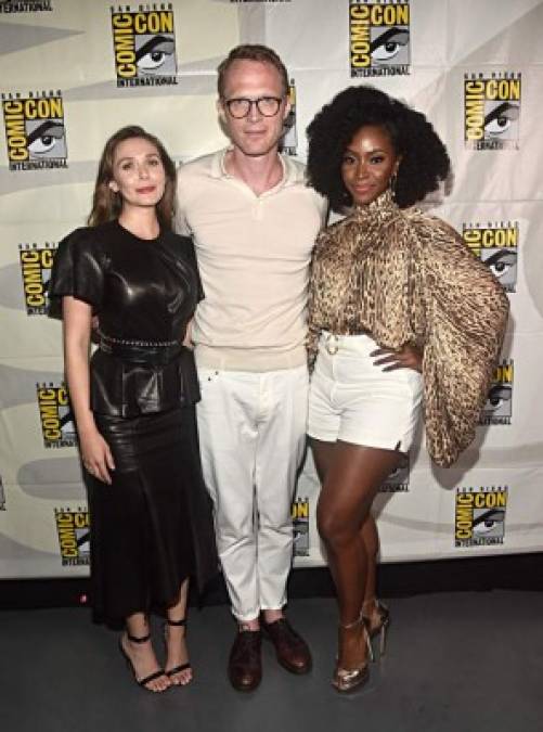 Wanda Vision (Serie)<br/>2021<br/><br/>A Elizabeth Olsen y Paul Bettany, quienes repiten sus papeles de Wanda y Visión respectivamente, se une Teyonah Paris, que se meterá en la piel de Monica Rambeau. <br/><br/>FOTO I-D: Elizabeth Olsen, Paul Bettany y Teyonah Parris