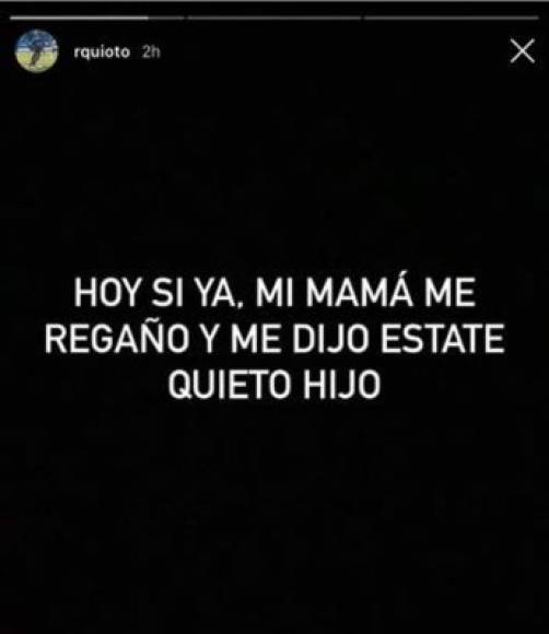 En el Instagram Live el jugador le dijeron que sacara a Alejandra Rubio de Tegucigalpa y no se mordió la lengua al decir: “Ni tiene visa, no puede viajar”.