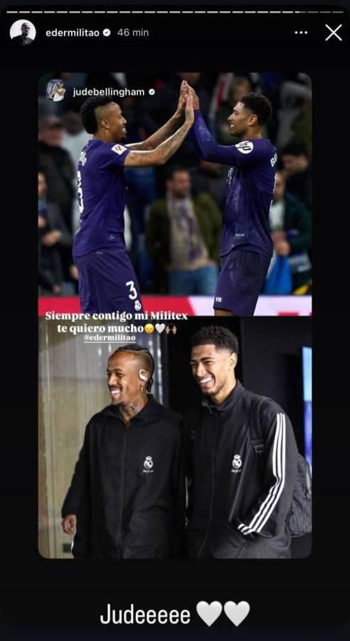 ”Siempre contigo mi Militex, te quiero mucho”, le escribió Jude Bellingham en sus redes sociales.