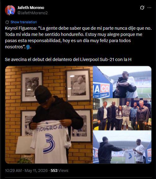 Revuelo por Keyrol Figueroa a Honduras: esto dicen tras anunciar su decisión