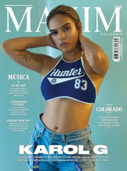 Karol G posa para la revista Maxim Colombia