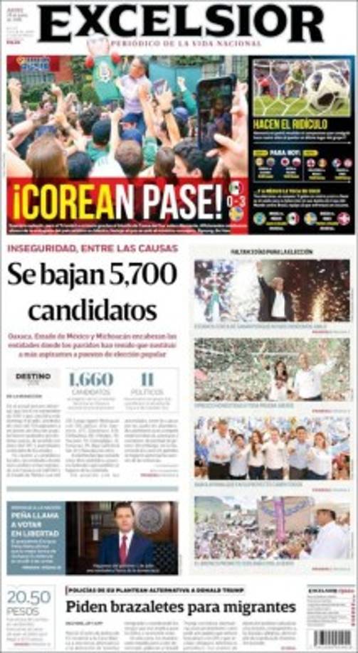 Excélsior de México.