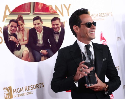 Marc Anthony llega sin Shanon a los Grammy y luego aparece con JLo