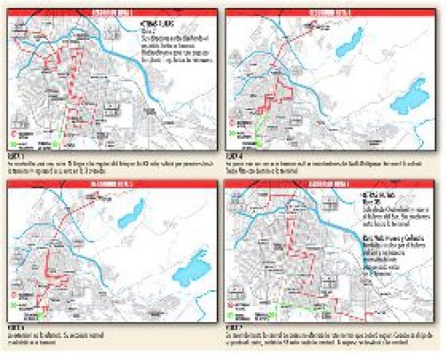 Listas las rutas urbanas para ir a la gran terminal