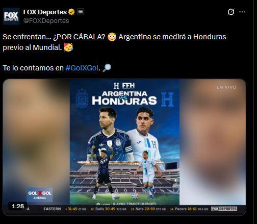 Esto dicen en Argentina por el amistoso vs Honduras; lanzan advertencia