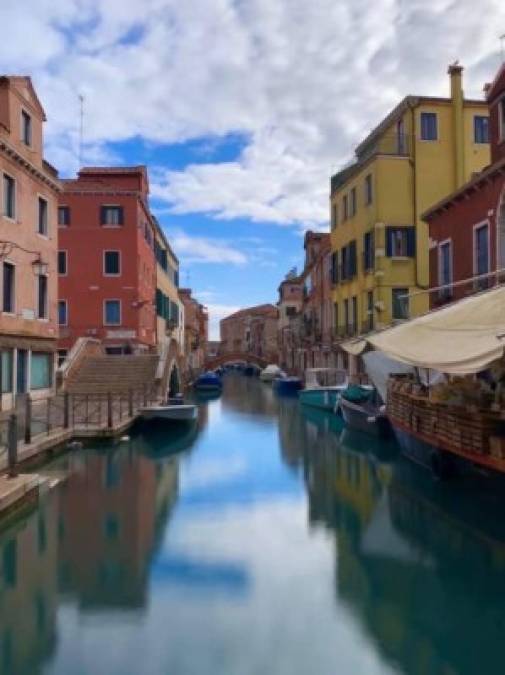 Aguas del canal de Venecia se aclaran tras cuarentena por coronavirus