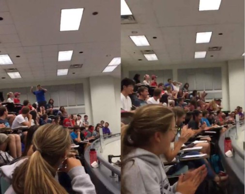 Estudiante salva a su clase de un examen al encestar un tiro imposible