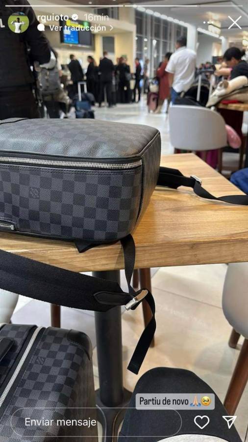 Romell Quioto publicó esta imagen a su Instagram antes de salir de Honduras.