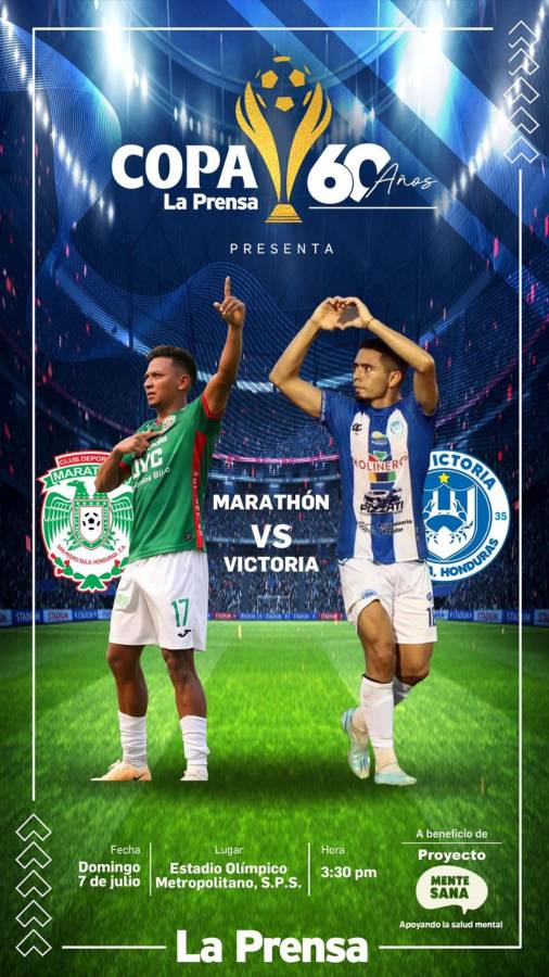 Marathón y Victoria disputarán la COPA LA PRENSA en el estadio Olímpico
