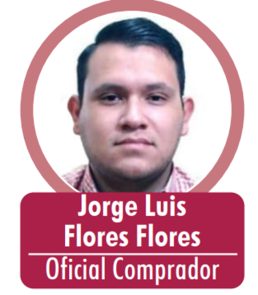 Jorge Luis Flores, hijo menor de la ministra, fue colocado en el puesto de oficial comprador, con un sueldo de L 28,000.00. Ingresó el 1 de marzo de 2021.